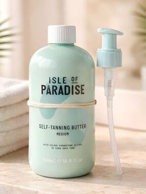 NEW- Isle of Paradise Medium Self Tanning Butter Jumbo 500ml